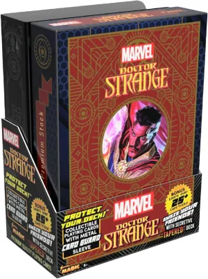 Fantasma Presents Marvel’s Doctor Strange Collectible Premium Playing Cards Magic Deck with Metal Protective Magic Card Case.