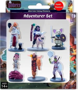 Fantasy Prepainted Starter Miniatures Hero Set - 2" Figures Compatible with D&D