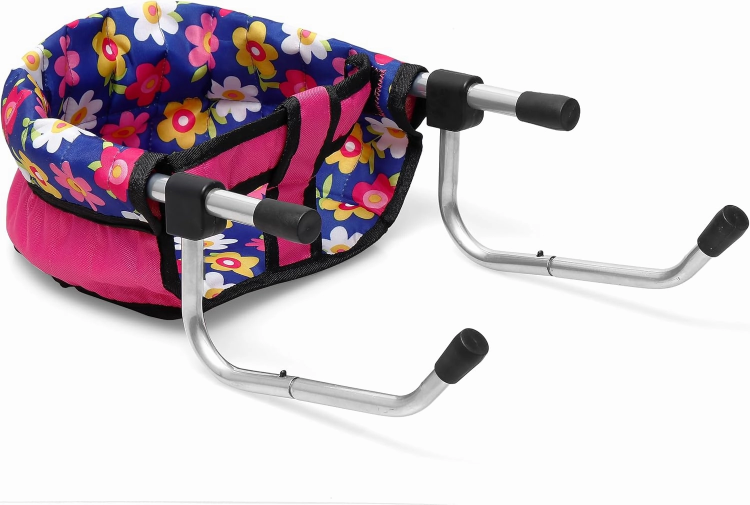 fash n kolor Baby Doll High Chair, Fits up to 20 inch Baby Dolls Flower Print Toddler Furniture Toy High Chair for Dolls (Doll Not Included)