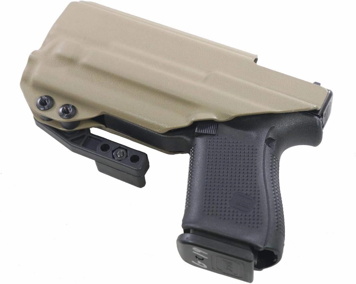 FDO Industries -Formerly Fierce Defender- IWB Kydex Holster Compatible with Glock 19 23 32 w/Olight PL Mini 2 The Paladin Series -Made in USA-