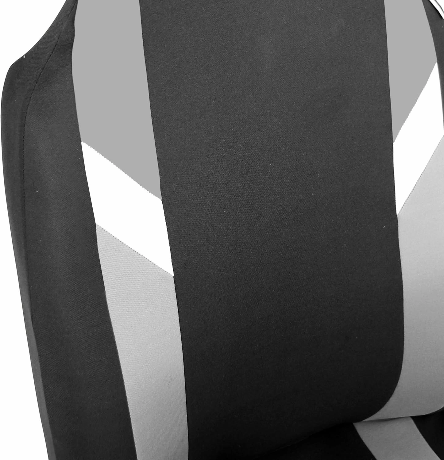 FH Group Automotive Protector Seat Covers Universal Fit Full Supreme Modernistic Gray Set Seat Covers, 1-Piece Front Seat Covers, Airbag Compatible, Split Bench Rear Car Seat Cover for SUV, Sedan