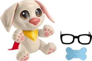 Fisher-Price DC League of Super-Pets Doll Baby Krypto Poseable Toy with Sounds & 2 Accessories for Pretend Play Kids Ages 3  Years
