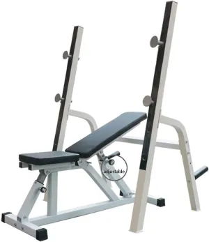 Fitness Equipment Weight Bench, Dumbbell Bench Strength Training Exercise Bench Dumbbell bench Squat Rack Weight Table Men's Bench Press Adjustable Dumbbell Bracket Squat Rack Fitness Equipment Set,