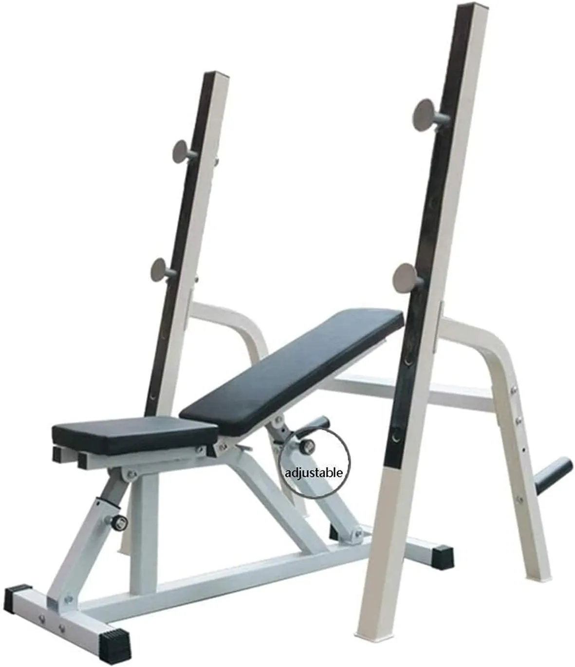 Fitness Equipment Weight Bench, Dumbbell Bench Strength Training Exercise Bench Dumbbell bench Squat Rack Weight Table Men's Bench Press Adjustable Dumbbell Bracket Squat Rack Fitness Equipment Set,