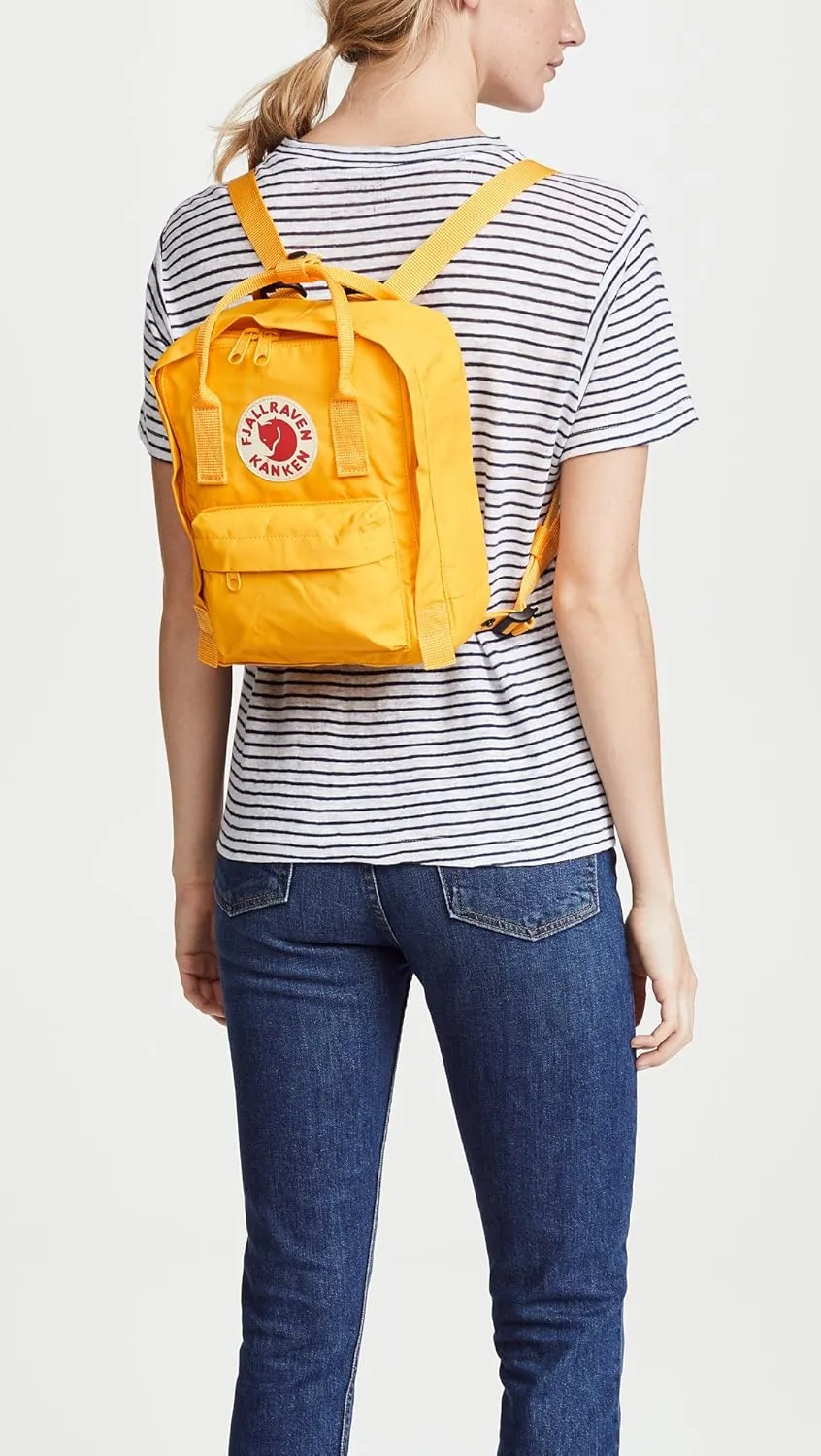 Fjallraven Women's Kanken Mini Backpack, Warm Yellow, One Size
