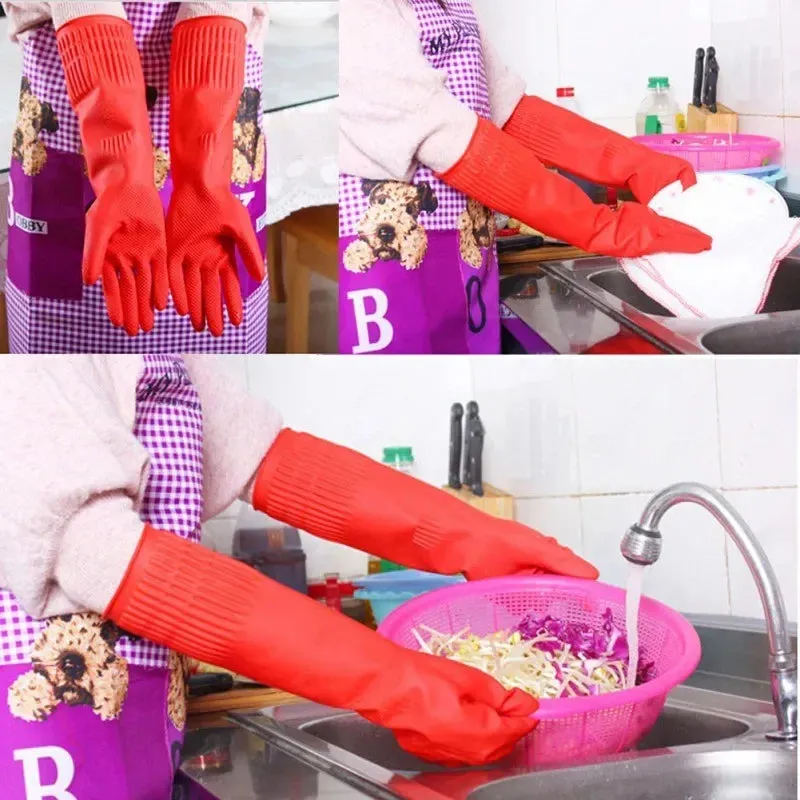 Flexible Comfortable Rubber Cleaning Gloves