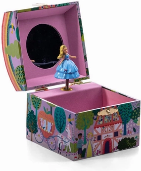 Floss & Rock Fairy Tale Small Dome Musical Jewellery Box with Swirling Figurine, Kids Jewelry Storage Accessories