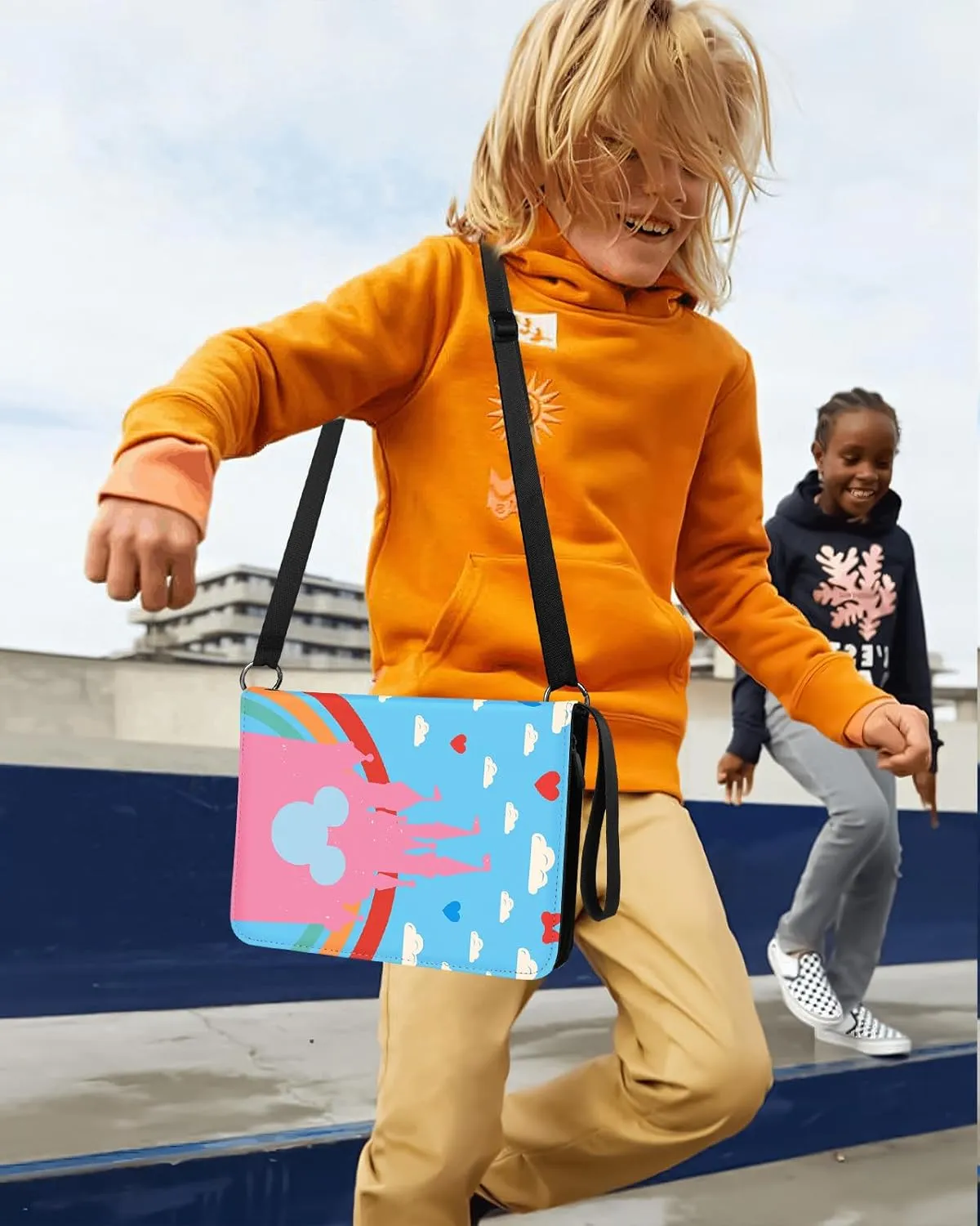 for 4 Pocket Card Binder with 440 Pockets - Trading Card Collection Album Folder for Men Boys Teens Castle Design for Sports Cards Game Cards with Zipper Hand Carrying Rope