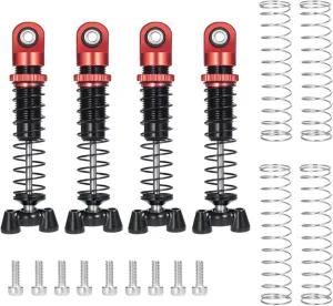 for Kyosho for Jimny 1/18 for Mini-Z 4×4 1/24 4Pcs Aluminum Adjustable Oil Shock Absorber Damper Suspension RC Car Repair Kit