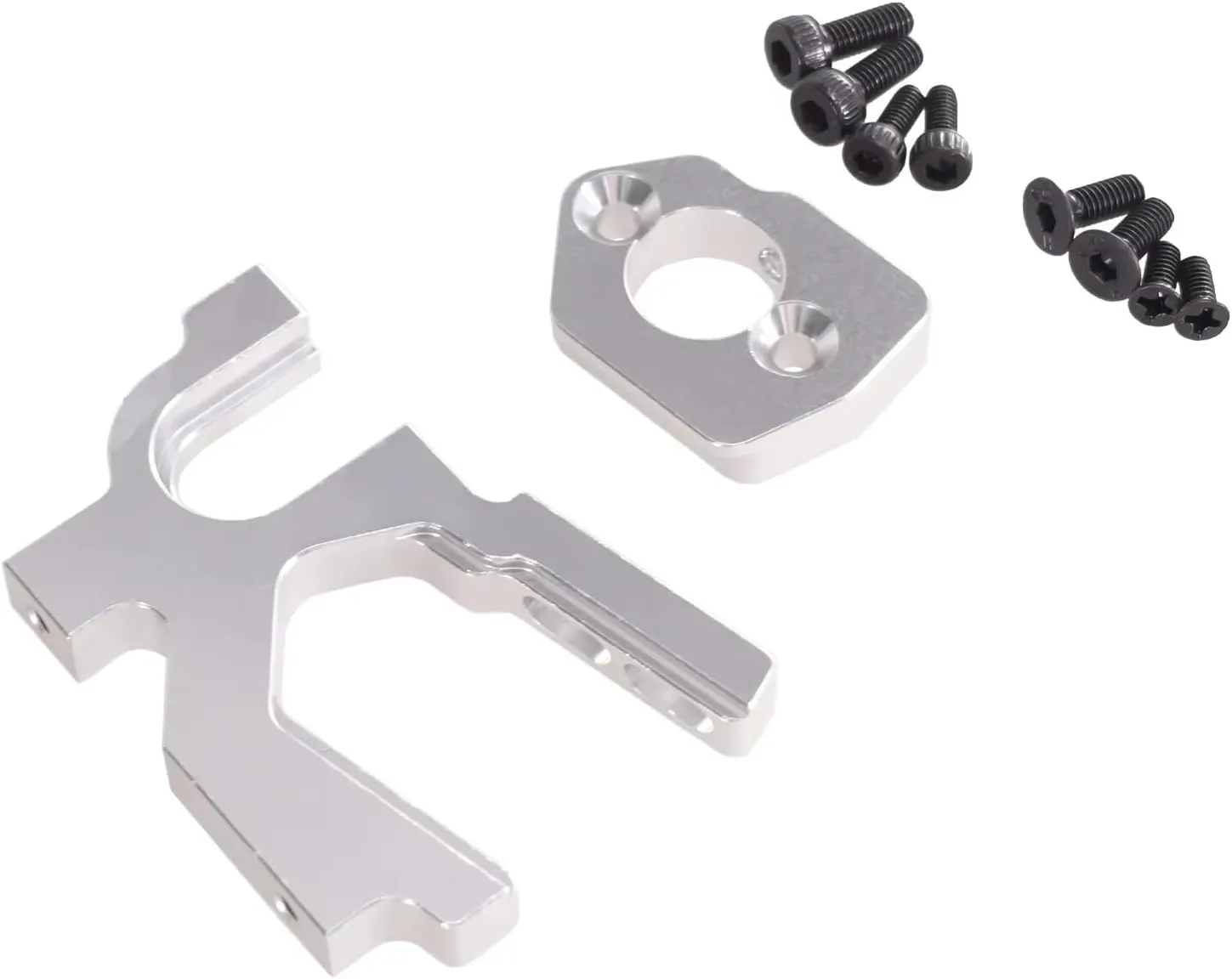 for Wltoys for 144001 144002 144010 1/14 124016 124017 124018 124019 1/12 for LC for Racing 1/14 Adjustable Motor Fixed for Seat RC Upgrade Parts(Silver)