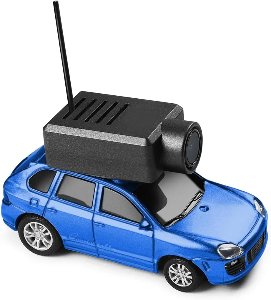 FPV Mini RC Car with Camera, 1/64 Scale APP-Controlled Fully Proportional Electric Mini Racing Car Model with Lights and 3-Speed Modes, RTR Sports Cars for Adults, Indoor/Outdoor Use