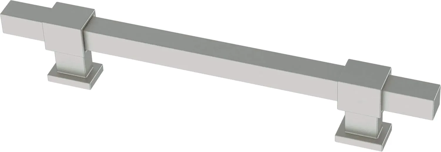 Franklin Brass Adjusta-Pull Square Bar (5-Pack) Adjustable Drawer Pulls/Cabinet Handles 1-3/8" to 6-5/16" Hole Center Matte Satin Nickel Kitchen Hardware, Doors, Dressers, Furniture P44368-SNM-B