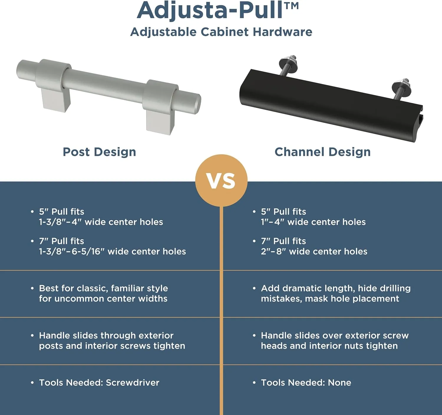 Franklin Brass Adjusta-Pull Square Bar (5-Pack) Adjustable Drawer Pulls/Cabinet Handles 1-3/8" to 6-5/16" Hole Center Matte Satin Nickel Kitchen Hardware, Doors, Dressers, Furniture P44368-SNM-B