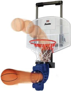 Franklin Sports Mini Basketball Hoop with Rebounder and Ball - Over The Door Basketball Hoop With Automatic Ball Rebounder - Indoor Basketball Game For Kids