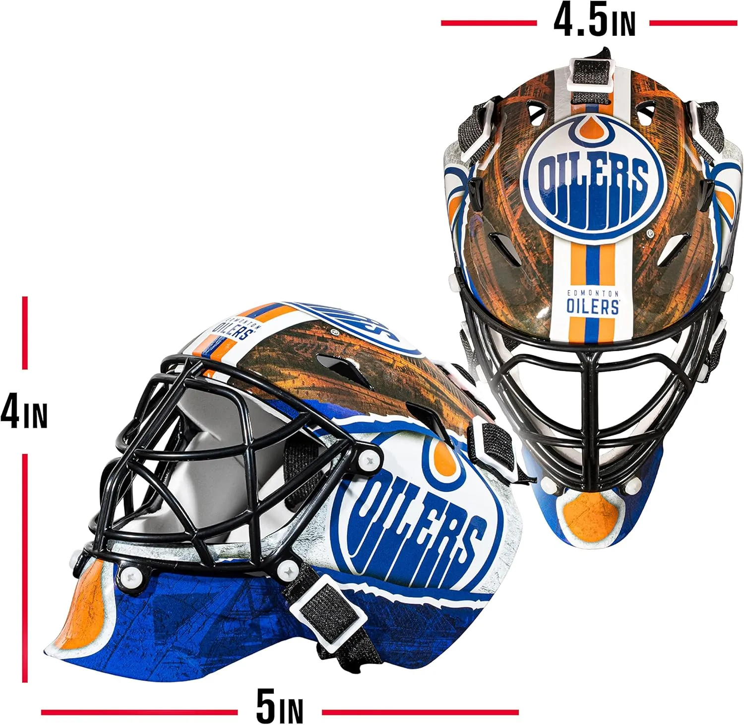 Franklin Sports NHL Team Logo Mini Hockey Goalie Mask with Case - Collectible Goalie Mask with Official NHL Logos and Colors