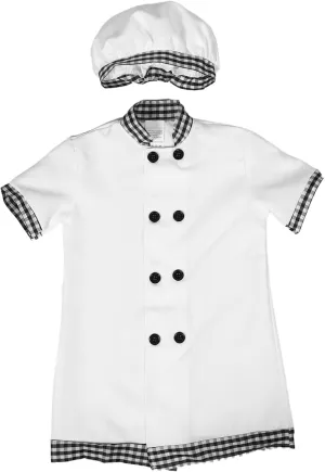 FRCOLOR Chef Costume Set for Play Kitchen Apron and Chef Hat for Dress Up Pretend Play and Birthday Parties Soft and Comfortable Materials Authentic Look