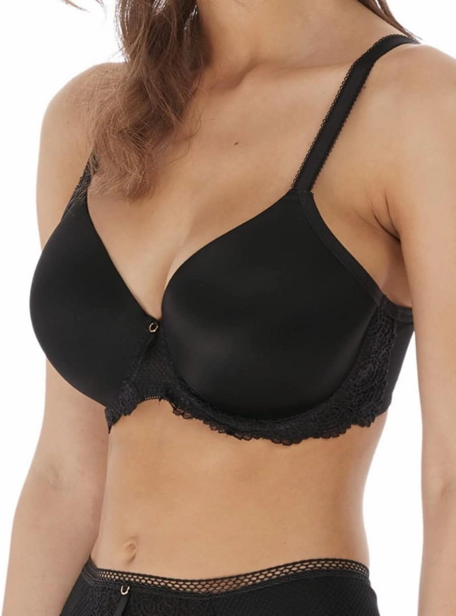 Freya Women's Expression Underwire Demi Plunge Molded T-Shirt Bra