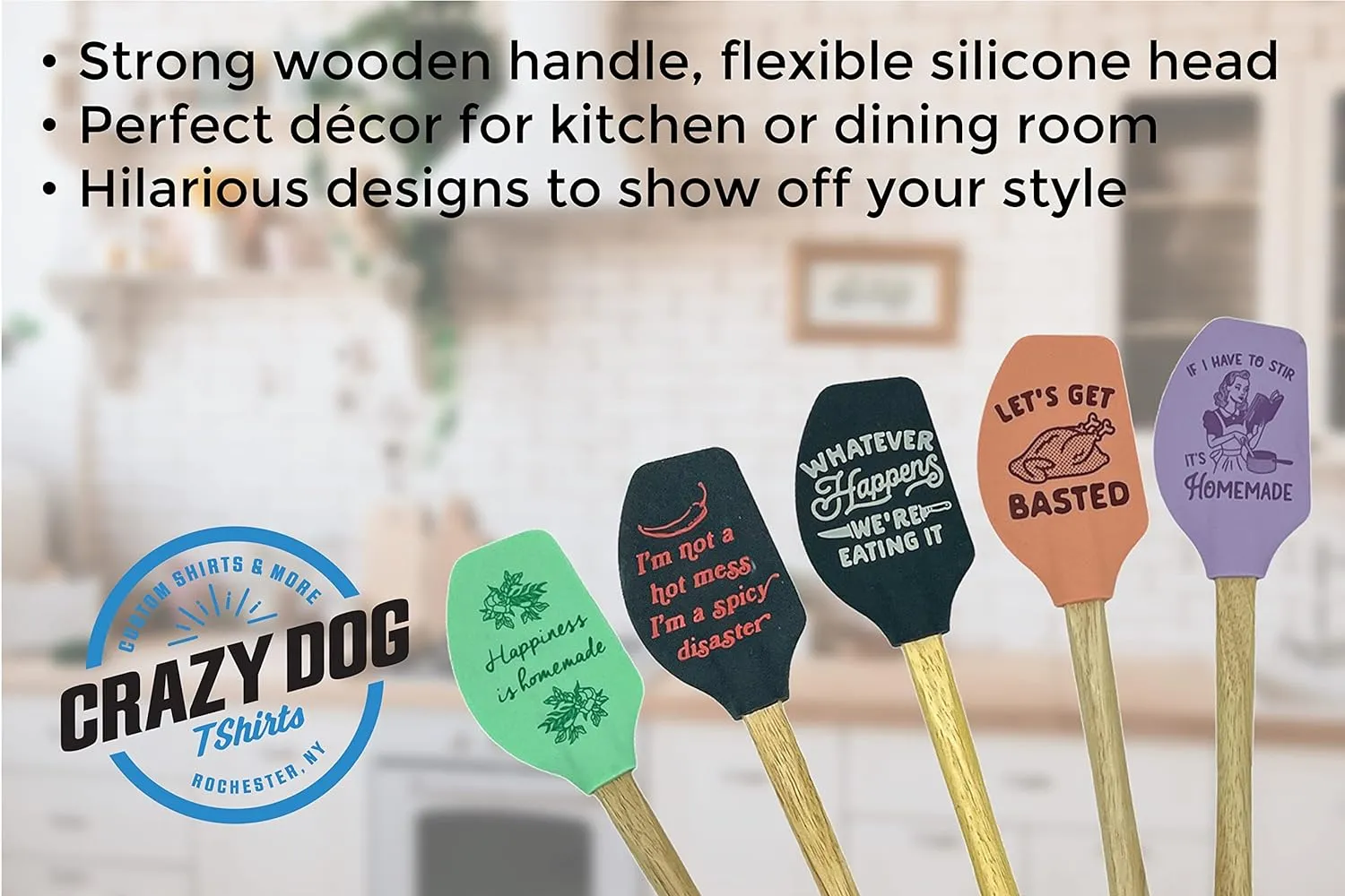 Funny Offensive Spatulas Hilarious Novelty Cooking And Baking Utensils Funny Silicone Scraper Spatula Sarcastic Cool Food Novelty Spatulas for Baking This Bitch