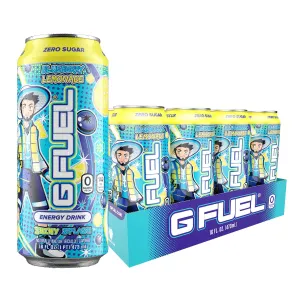 G Fuel Energy Drink, Blueberry Lemonade, Sugar Free Beverage with 140mg Caffeine, Daily Energy Boost with Focus Amino, Vitamin   Antioxidants, 16 oz Cans (aDrive, 12-Pack)