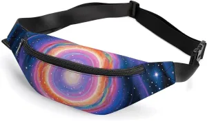 Galaxy in The Universe Belt Bag with Adjustable Strap, Lightweight Travel Crossbody Bags, Hands-Free Mini Fanny Packs in Running Gym