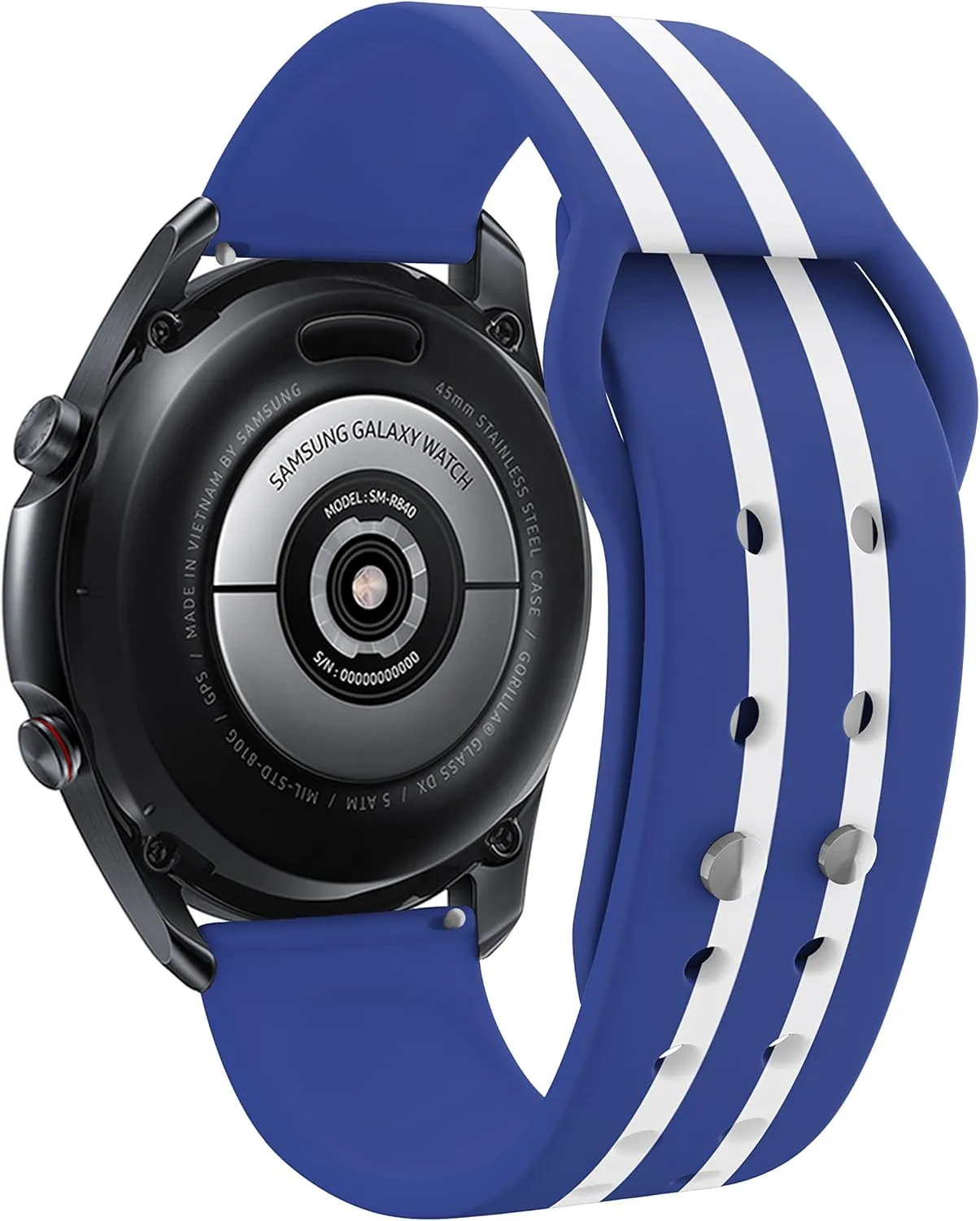 Game Time Los Angeles Dodgers Quick Change HD Watch Band Compatible with Samsung and More