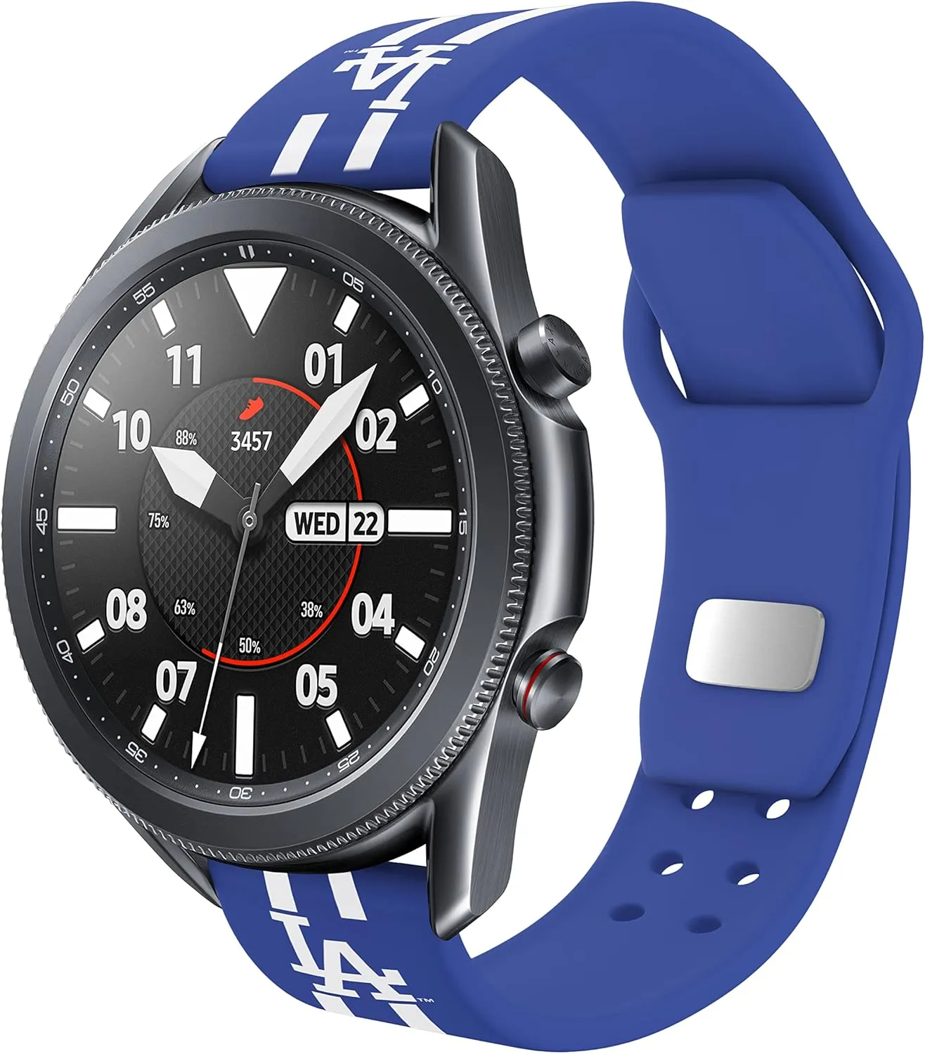 Game Time Los Angeles Dodgers Quick Change HD Watch Band Compatible with Samsung and More