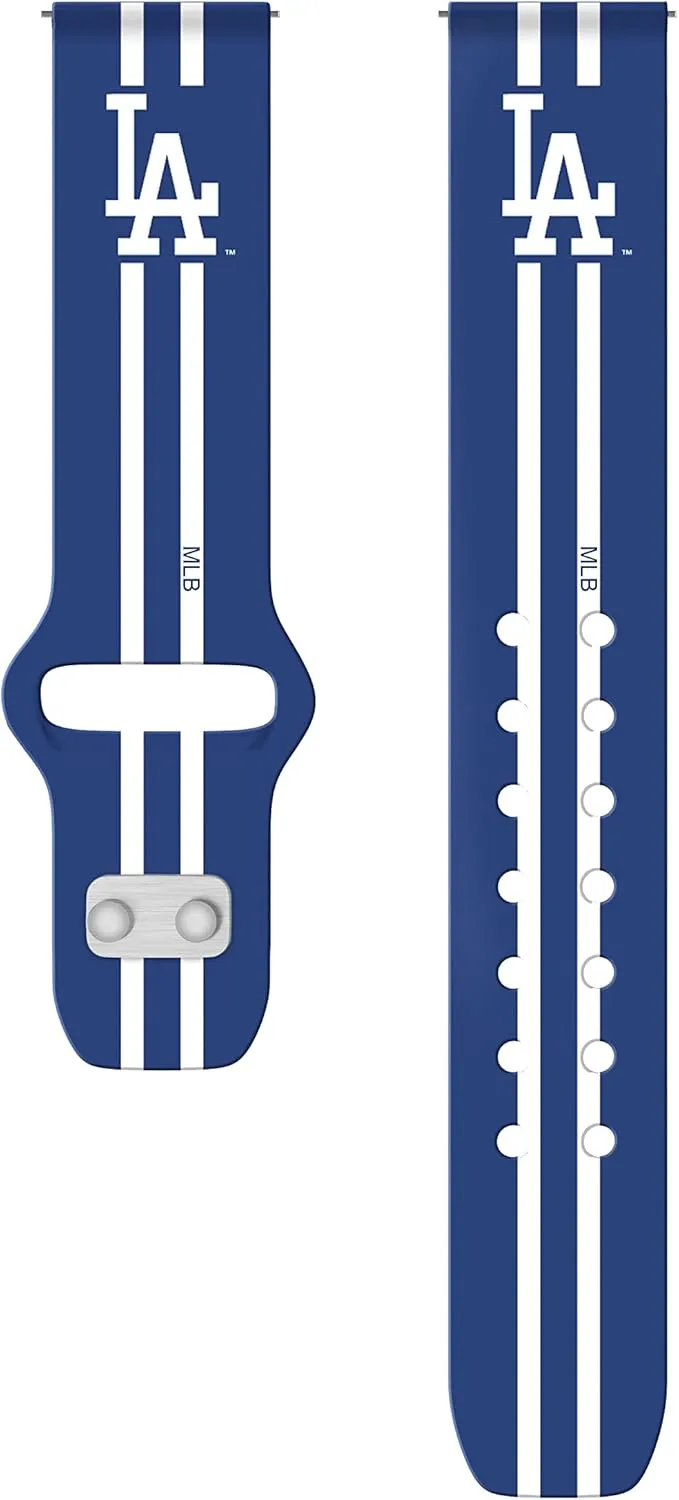 Game Time Los Angeles Dodgers Quick Change HD Watch Band Compatible with Samsung and More