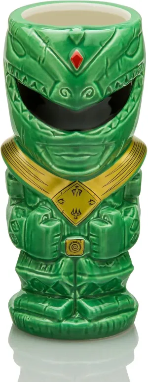 Geeki Tikis Power Rangers Green Ranger 16-Ounce Ceramic Mug | Cocktail Tumblers, Beer Mug Glassware For Liquor, Beverages, Pub Drinks, Tropical Drinkware For Home Barware Decor | Mighty Morphin Gifts