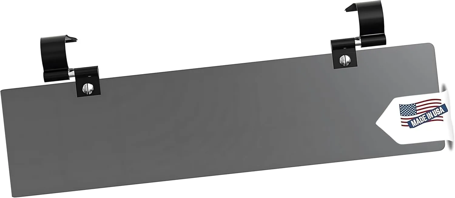 Glare Guard Polarized Sun Visor Extender for Car, Truck, SUV, Universal Fit, Adjustable UV400 Anti-Glare Protection, Automotive Dark-Tinted Lens Blocks 99.99% UV Rays, Safe Driving - Made in USA