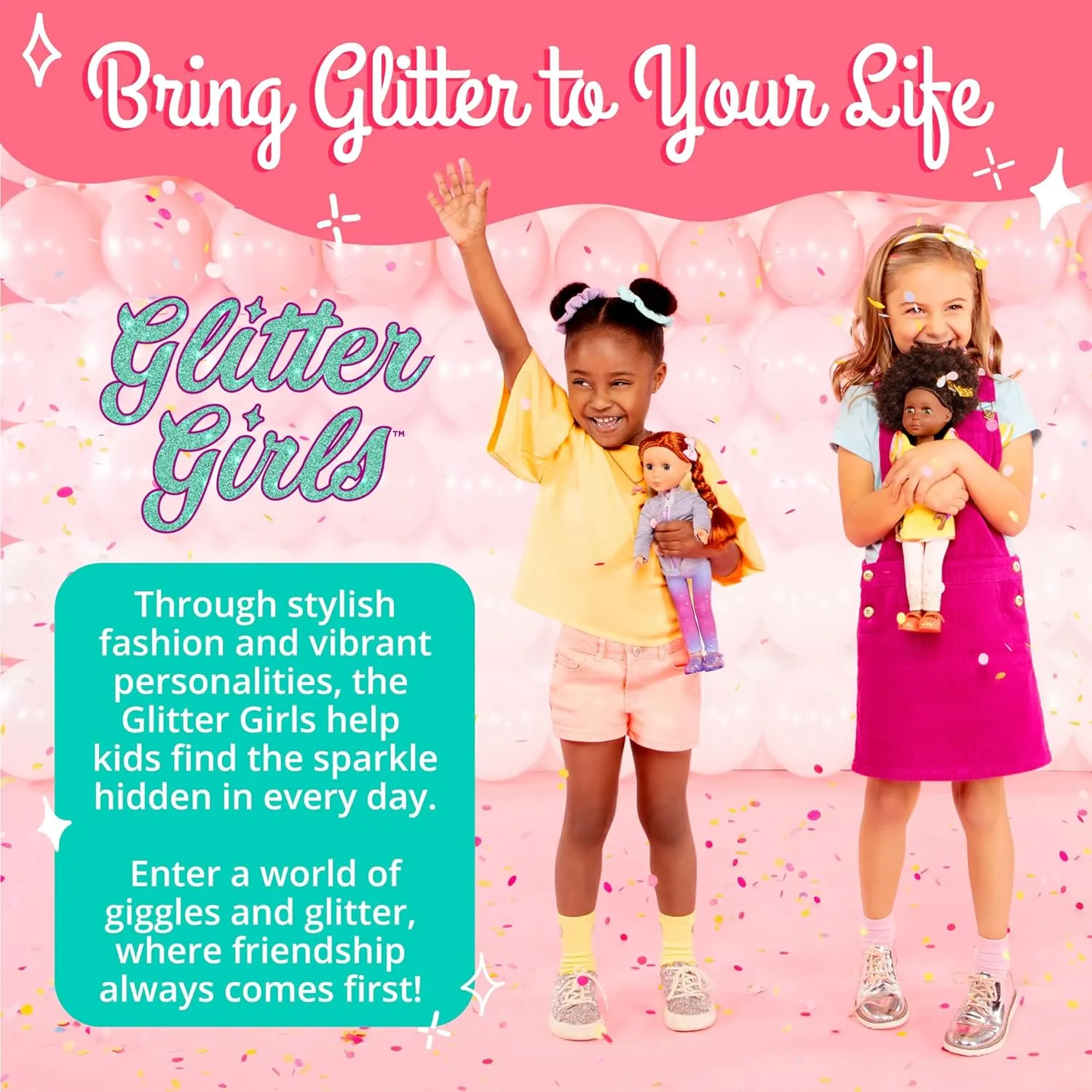 Glitter Girls - Percy14-inch Poseable Fashion Doll with Travel Accessories & Camera - Blonde Hair & Unique Purple Eyes - Dolls for Girls Age 3 & Up
