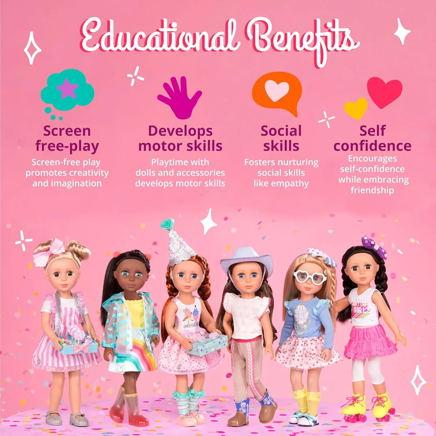 Glitter Girls - Percy14-inch Poseable Fashion Doll with Travel Accessories & Camera - Blonde Hair & Unique Purple Eyes - Dolls for Girls Age 3 & Up
