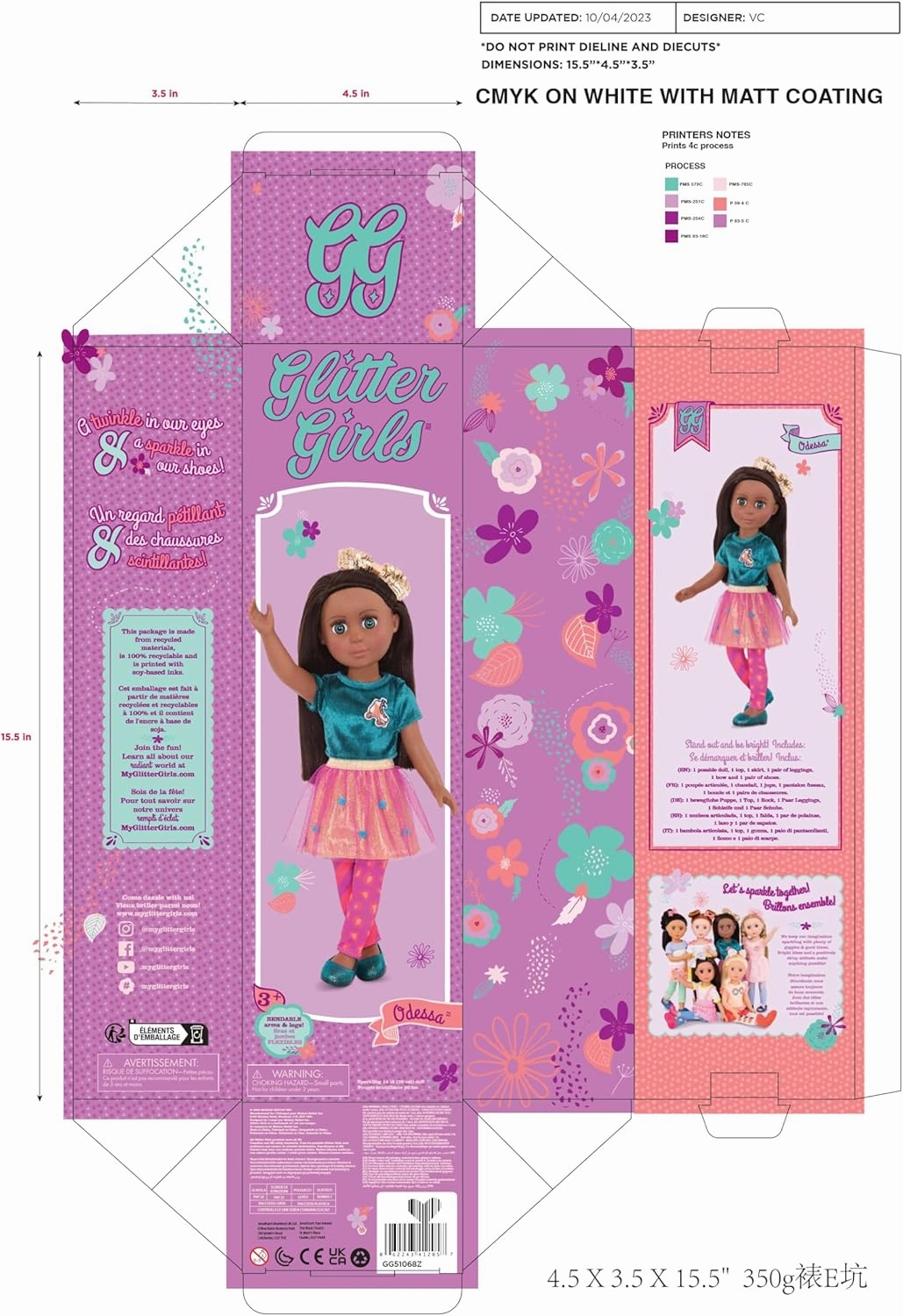 Glitter Girls - Odessa 14-inch Poseable Fashion Doll - Dolls for Girls Age 3 & Up