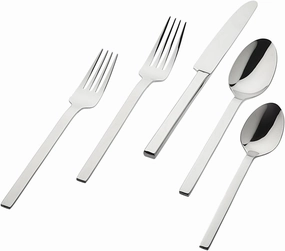 Godinger 20 Piece Service For 4 Atlas Shiny Flatware Set - PVD colors, dishwasher safe, Stainless Steel Cutlery Set With 4 Soup Spoons, 4 small Spoons, 4 Knifes, 4 Forks, 4 small Forks