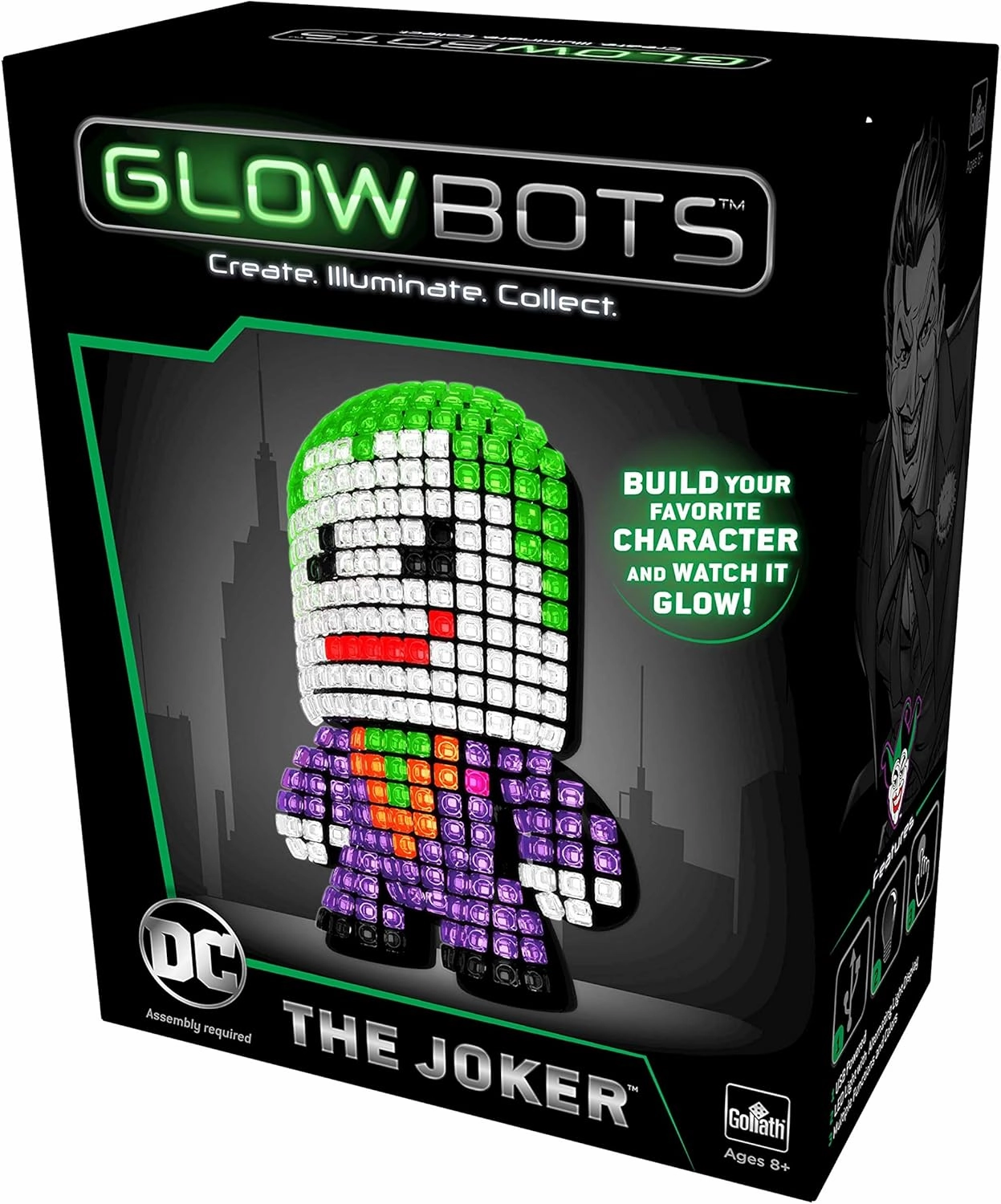 Goliath DC Glowbot The Joker, Multicolor