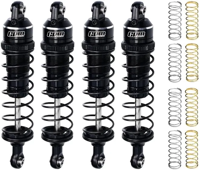 GPM Alloy Front And Rear Adjustable Spring Shock 87mm For Mini Maxx Monster Truck-107154-1 (Blue)