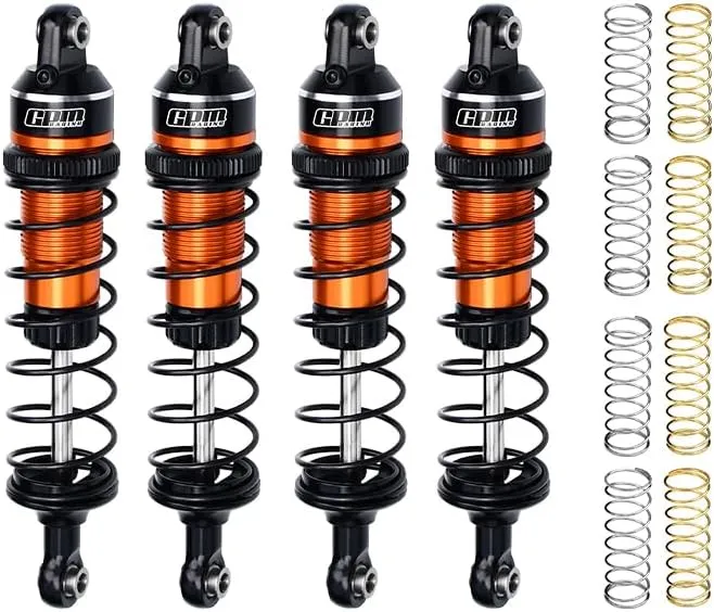 GPM Alloy Front And Rear Adjustable Spring Shock 87mm For Mini Maxx Monster Truck-107154-1 (Blue)