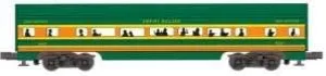Great Northern Aluminum Luxury Liner Passenger 2 Car Add-On Train Set, 60'