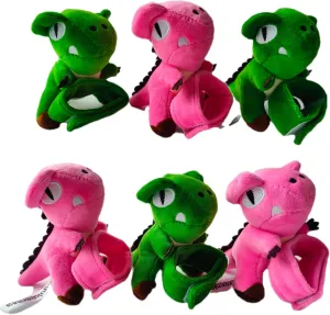 Green & Pink Dinosaur Plush Bracelet