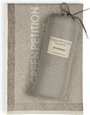 Green Petition Calm Clay Towel 40”x70” Beach Towel with Carrying Bag, 100% Recycled, Quick Dry, Compact, Undyed, Ecofriendly, Organic Towel, Bath Towel, Multipurpose Use for Sports, Travel, Fitness.
