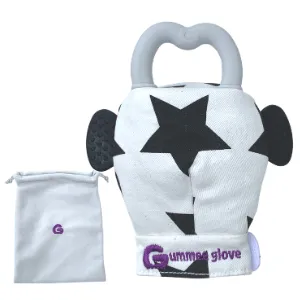 Gummee Double Pack teething mittens Black/White and Turquoise