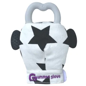 Gummee Double Pack teething mittens Black/White and Turquoise