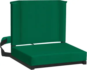 HABUTWAY Stadium Seat for Bleachers with Back Support and Thick Cushion, Bleacher Seat with Shoulder Strap and Side Pocket Hold up 350lbs Bench Chair for Bleachers