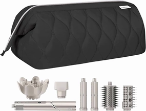 Hair Tools Travel Bag for Shark Flex Fusion Puffer Flexstyle Carring Case Portable Dyson Airwrap Travel Case for Shark Hair Dryer Flat Curing Iron Organizer (Black)