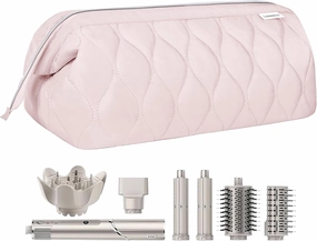 Hair Tools Travel Bag for Shark Flex Fusion Puffer Flexstyle Carring Case Portable Dyson Airwrap Travel Case for Shark Hair Dryer Flat Curing Iron Organizer (Pink)