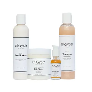 Haircare Set – Hydration Boost Hair Mask, Daily Conditioner, Daily Shampoo & Biotin Boost Hair Serum – Sulfate & Paraben-Free, Safe for Color-Treated Hair – 4-Piece Set
