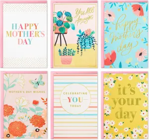 Hallmark Mothers Day Cards Assortment, Mother's Day Wishes (36 Cards with Envelopes)