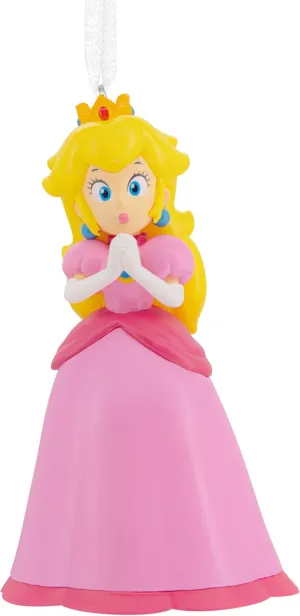 Hallmark Nintendo Super Mario Princess Peach Christmas Ornament
