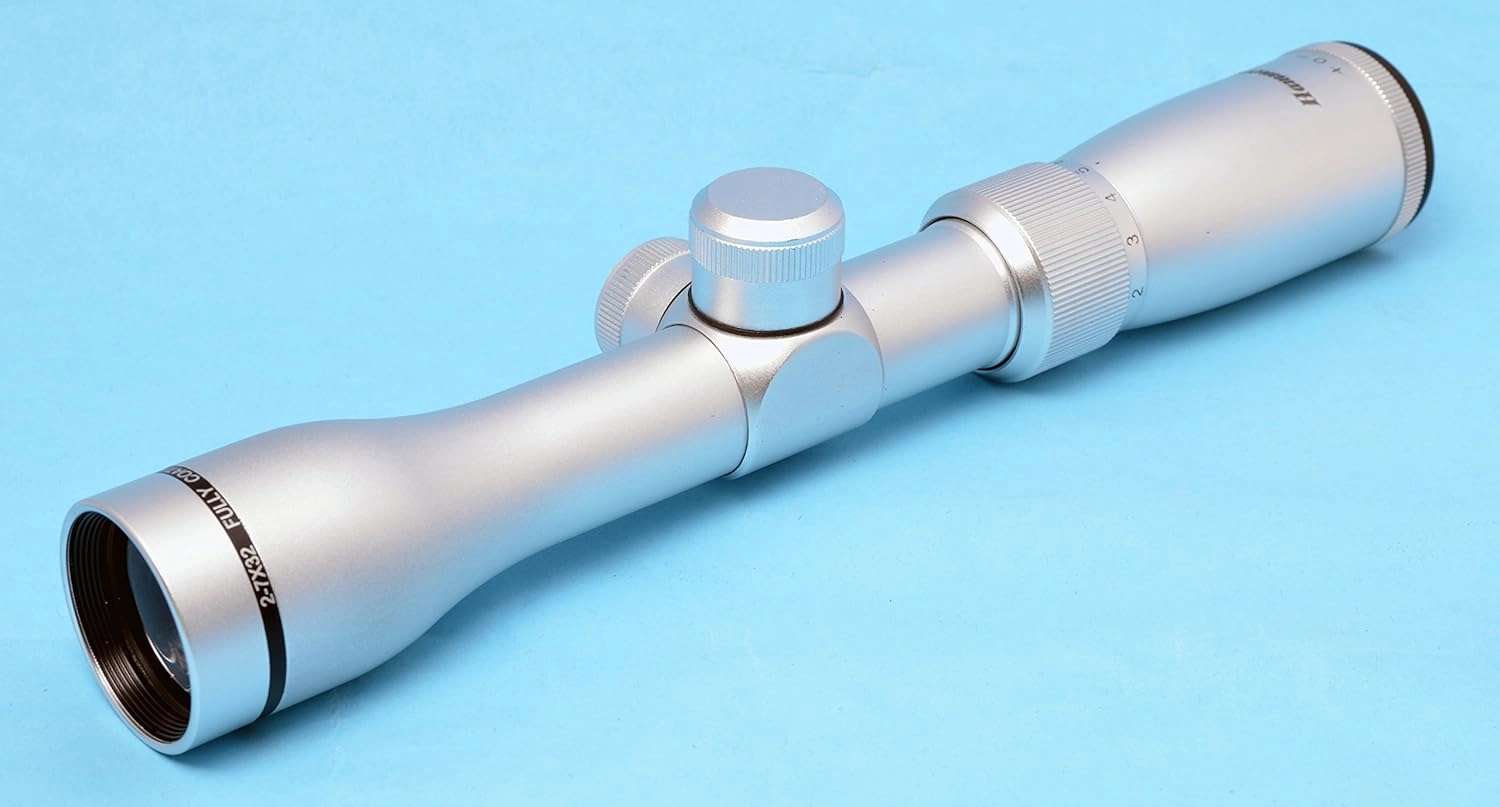 Hammers Long Eye Relief Pistol Scout Scope 2-7X32 Silver Chrome with weaver rings
