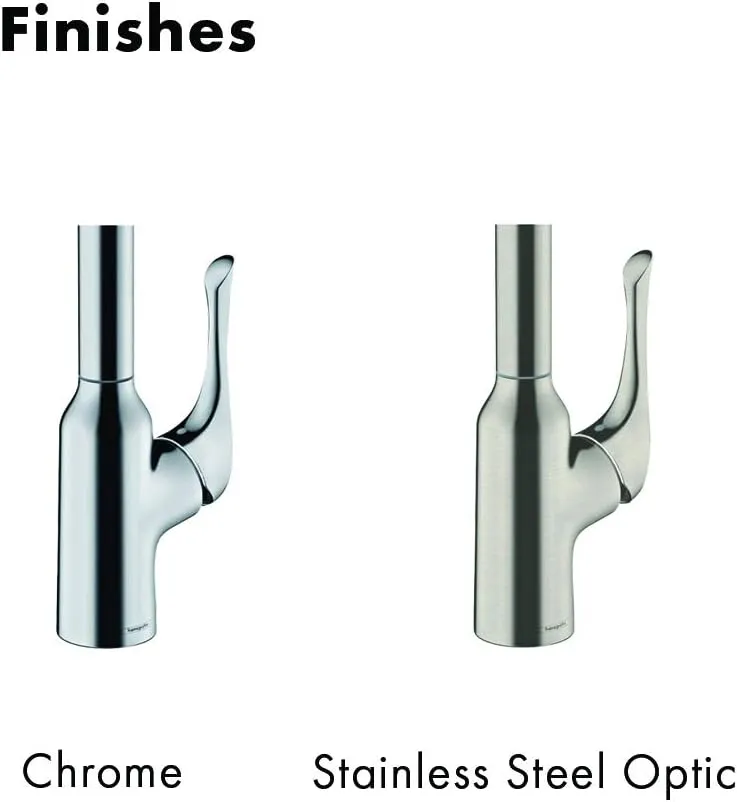 hansgrohe Allegro N Chrome High Arc Kitchen Faucet, Kitchen Faucets with Pull Down Sprayer, Faucet for Kitchen Sink, Chrome 71843001