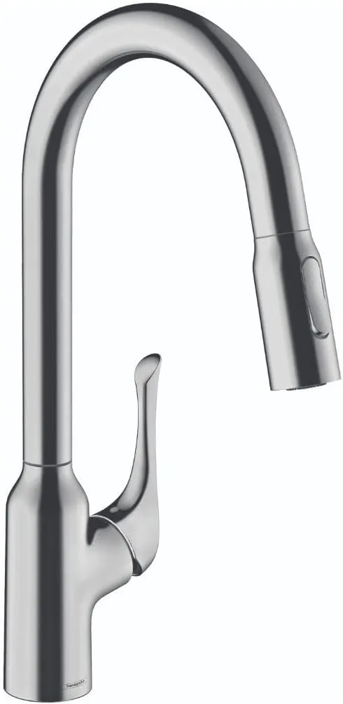 hansgrohe Allegro N Chrome High Arc Kitchen Faucet, Kitchen Faucets with Pull Down Sprayer, Faucet for Kitchen Sink, Chrome 71843001
